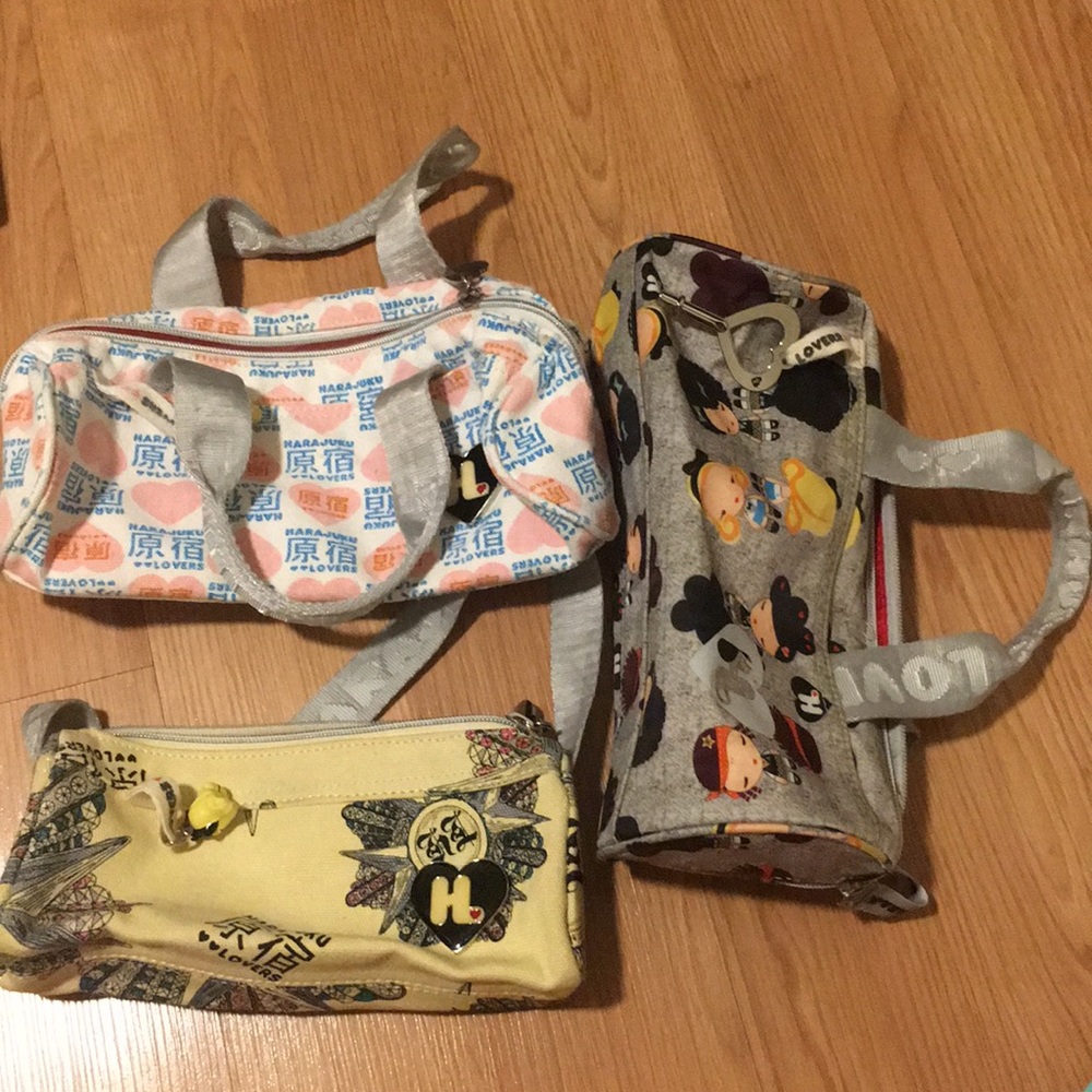 Harajuku lovers mini tote handbag bundle
